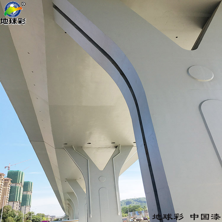 高架橋?qū)S盟嗌厍虿蕆al7038氟碳漆施工噴涂
