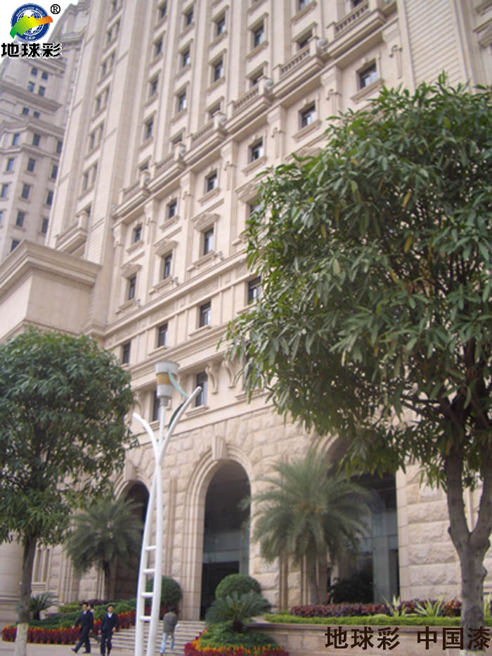 地球彩耐高溫氟碳面漆用于中山市宇光燈飾表面噴涂