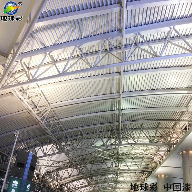 地球彩牌大橋漆用于廣州奧林匹克中心噴涂施工