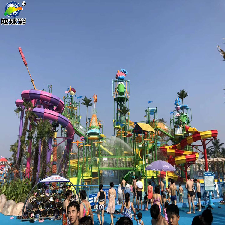 地球彩水上樂園漆用于摩洛哥 MEK 水上樂園防腐施工質保8年