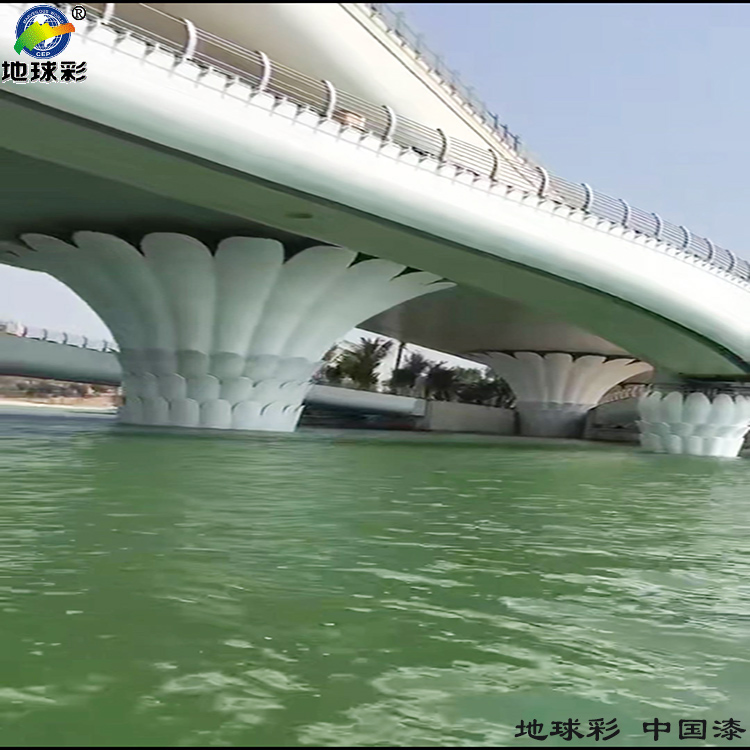 浙江寧波大目灣海闊天涳水上主題樂(lè)園用地球彩氟碳面漆噴涂